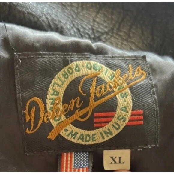 Vintage Dehen Men’s Black Red Wool Budweiser Leather Bomber Jacket Sz XL 1998 - Picture 15 of 16